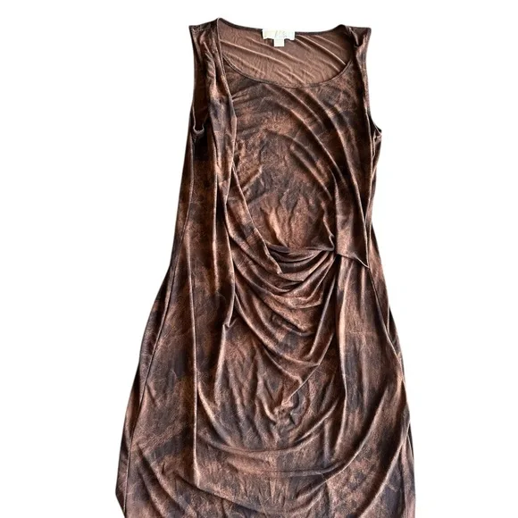 Michael Kors Brown Midi Dress - Picture 2 of 8
